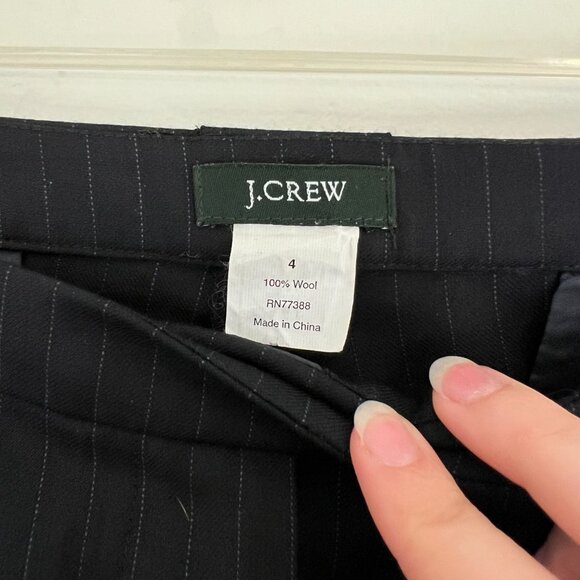 J.Crew Pinstripe Navy Shorts - Picture 2 of 3